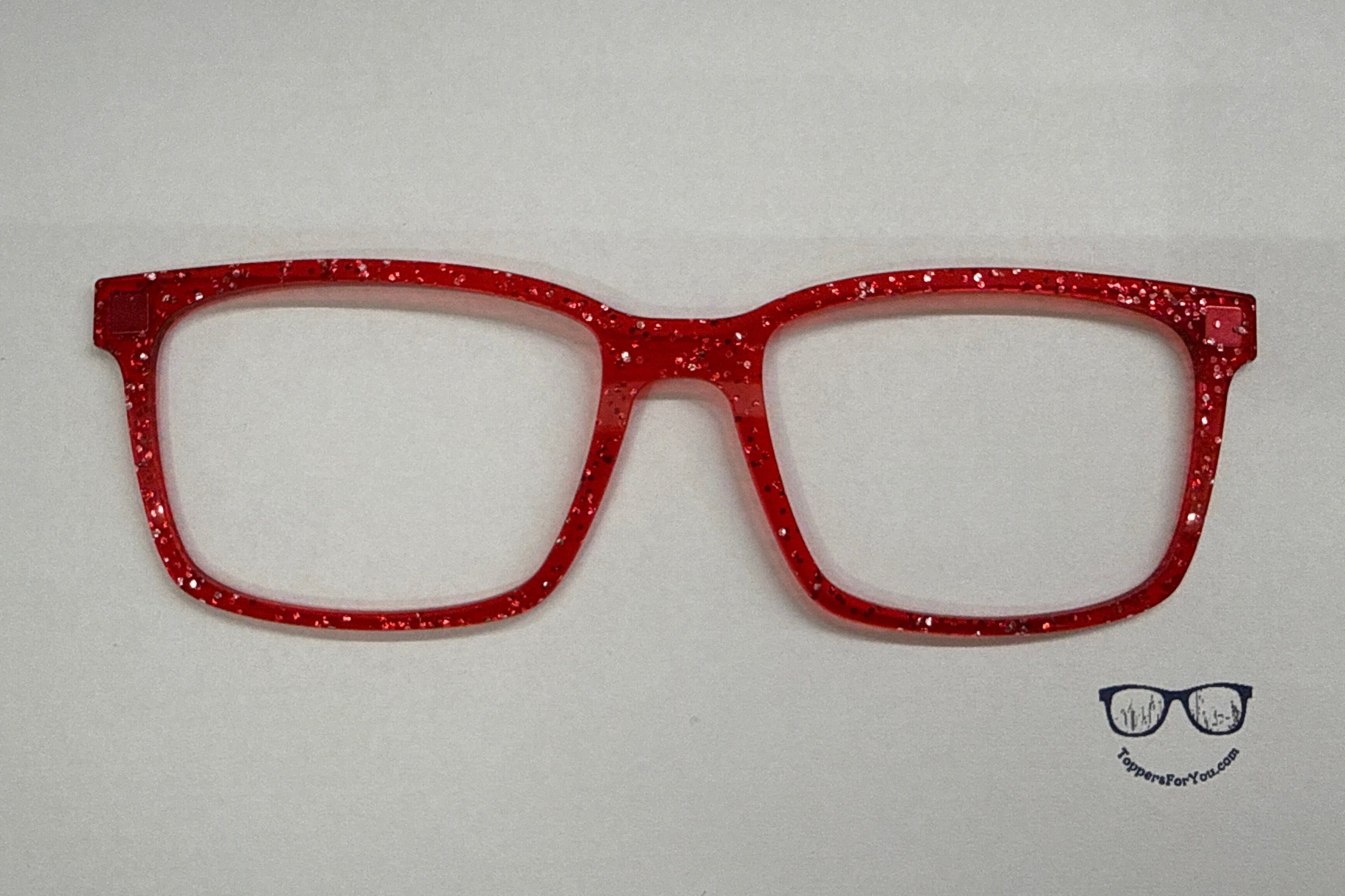 Kirby Red Silver Glitter