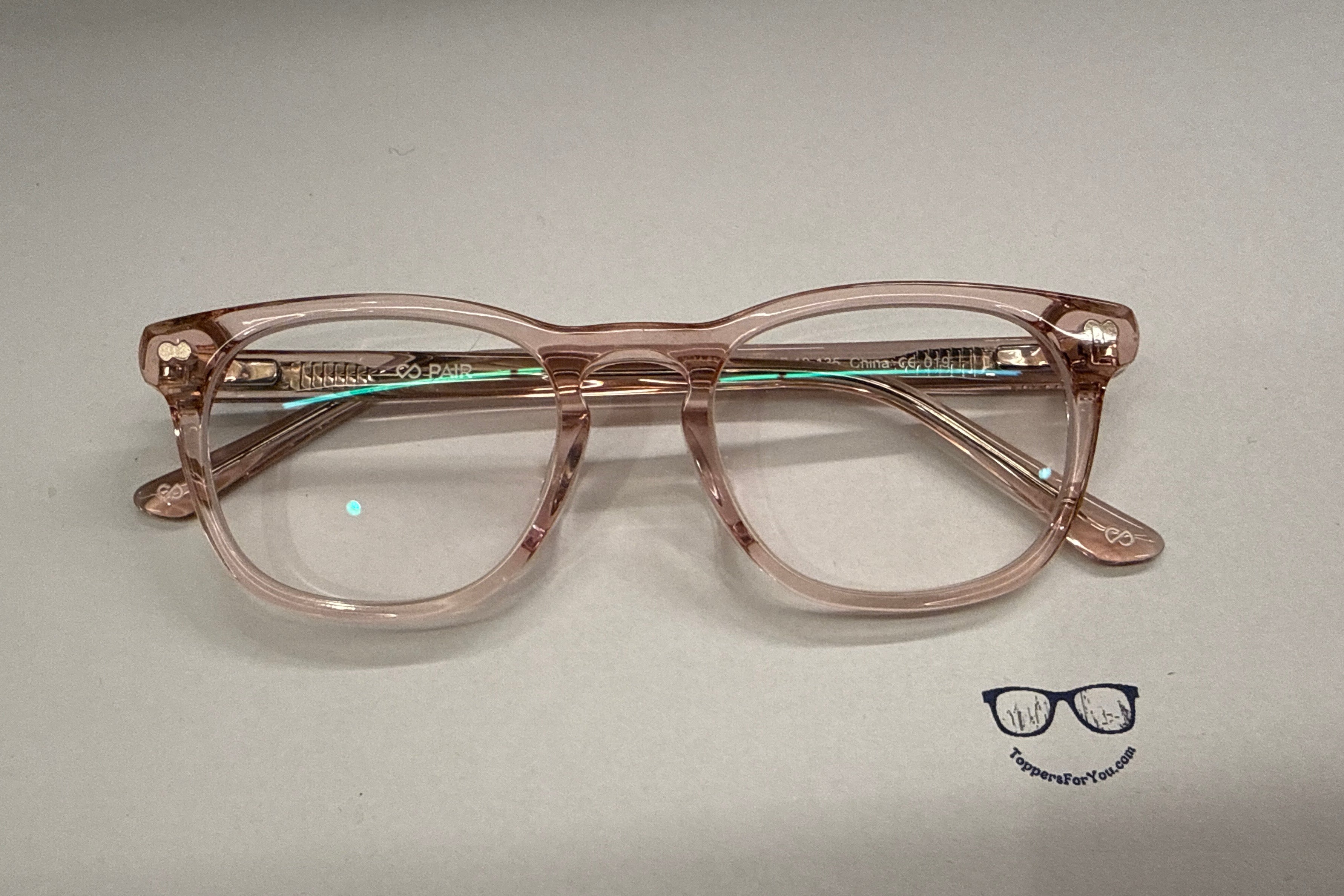 Twain Frames Pink Clear