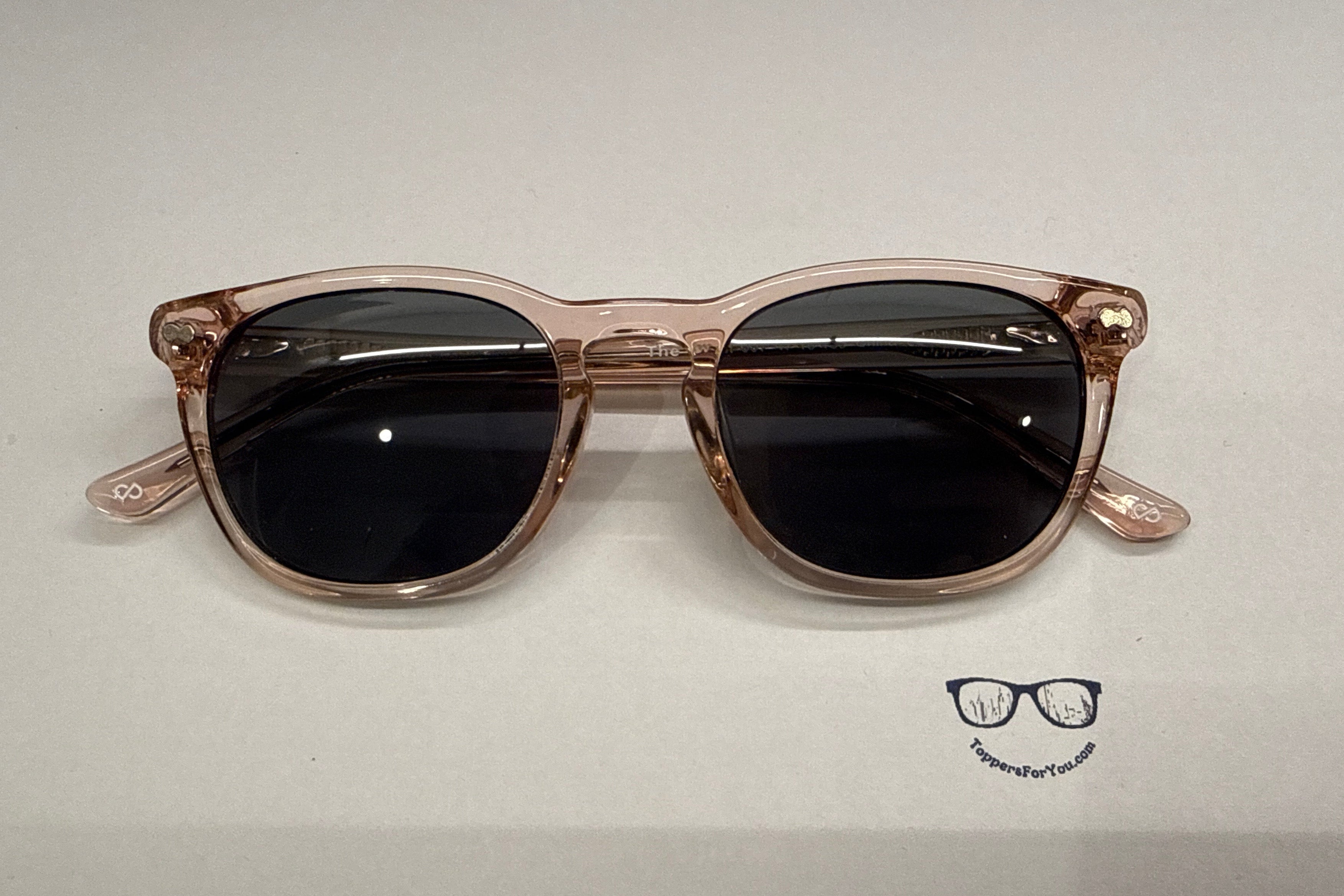 Twain Frames Pink Clear Sunglasses