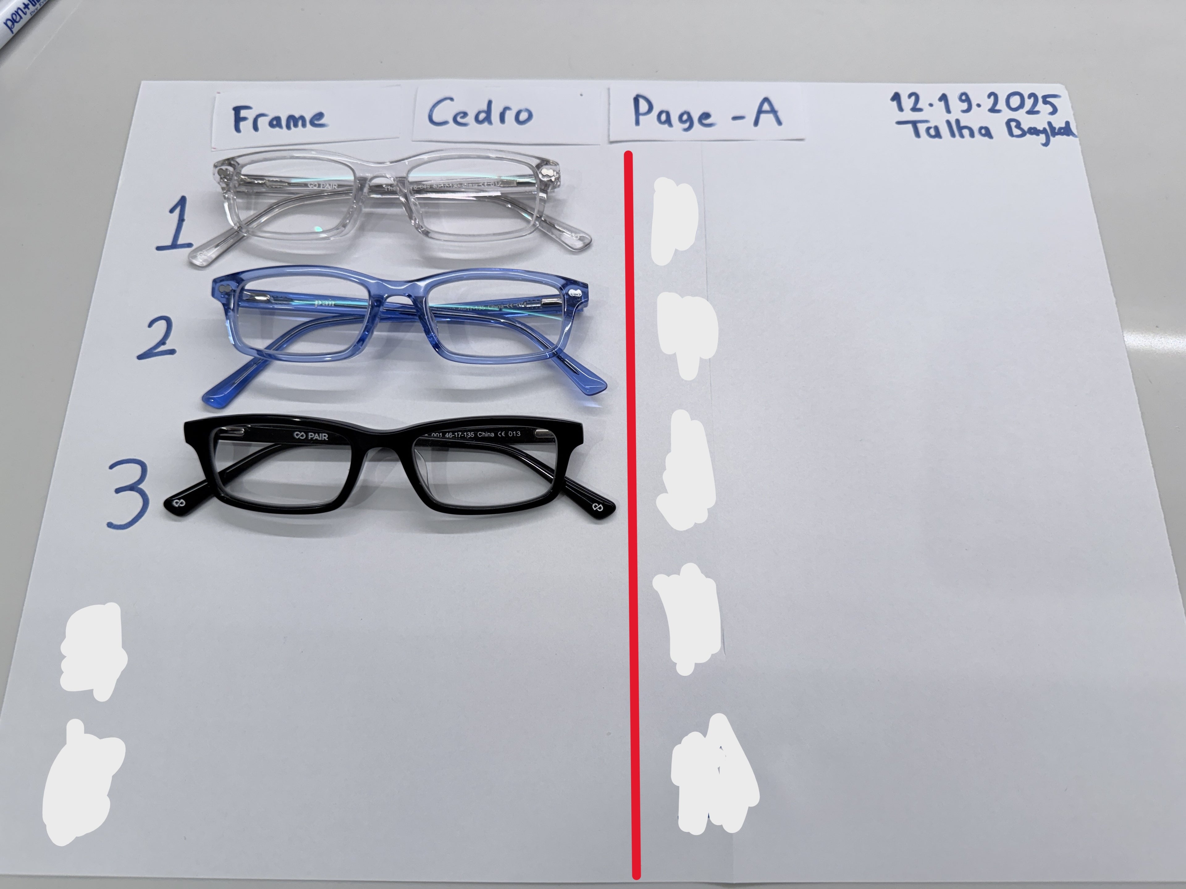 Frames (No Rx) 13 Models: Casper, Cedro, Ella, Finley, Kirby, Larkin, Otero, Otis, Reese, Serra, Soto, Twain, Wanda