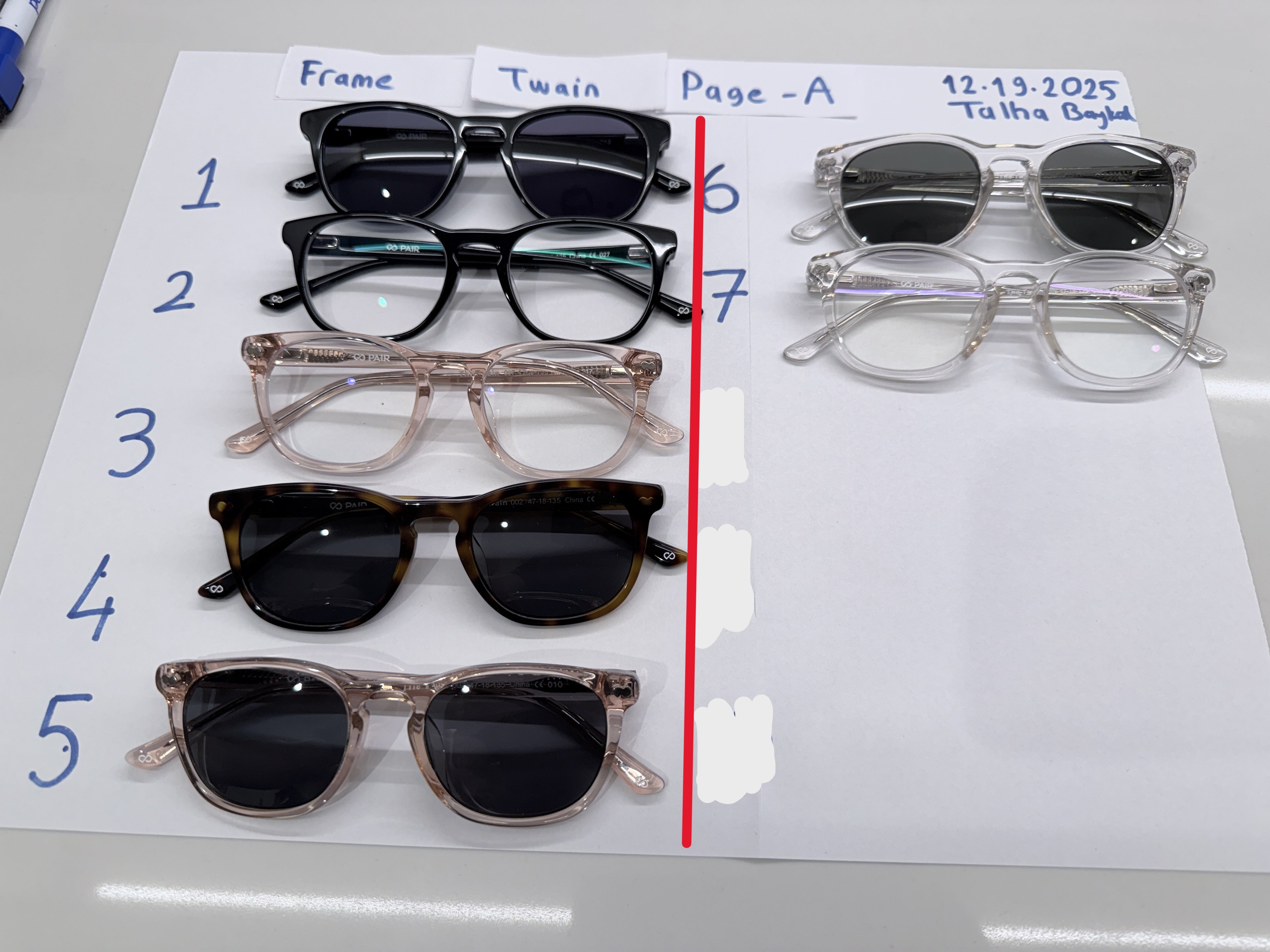 Frames (No Rx) 13 Models: Casper, Cedro, Ella, Finley, Kirby, Larkin, Otero, Otis, Reese, Serra, Soto, Twain, Wanda