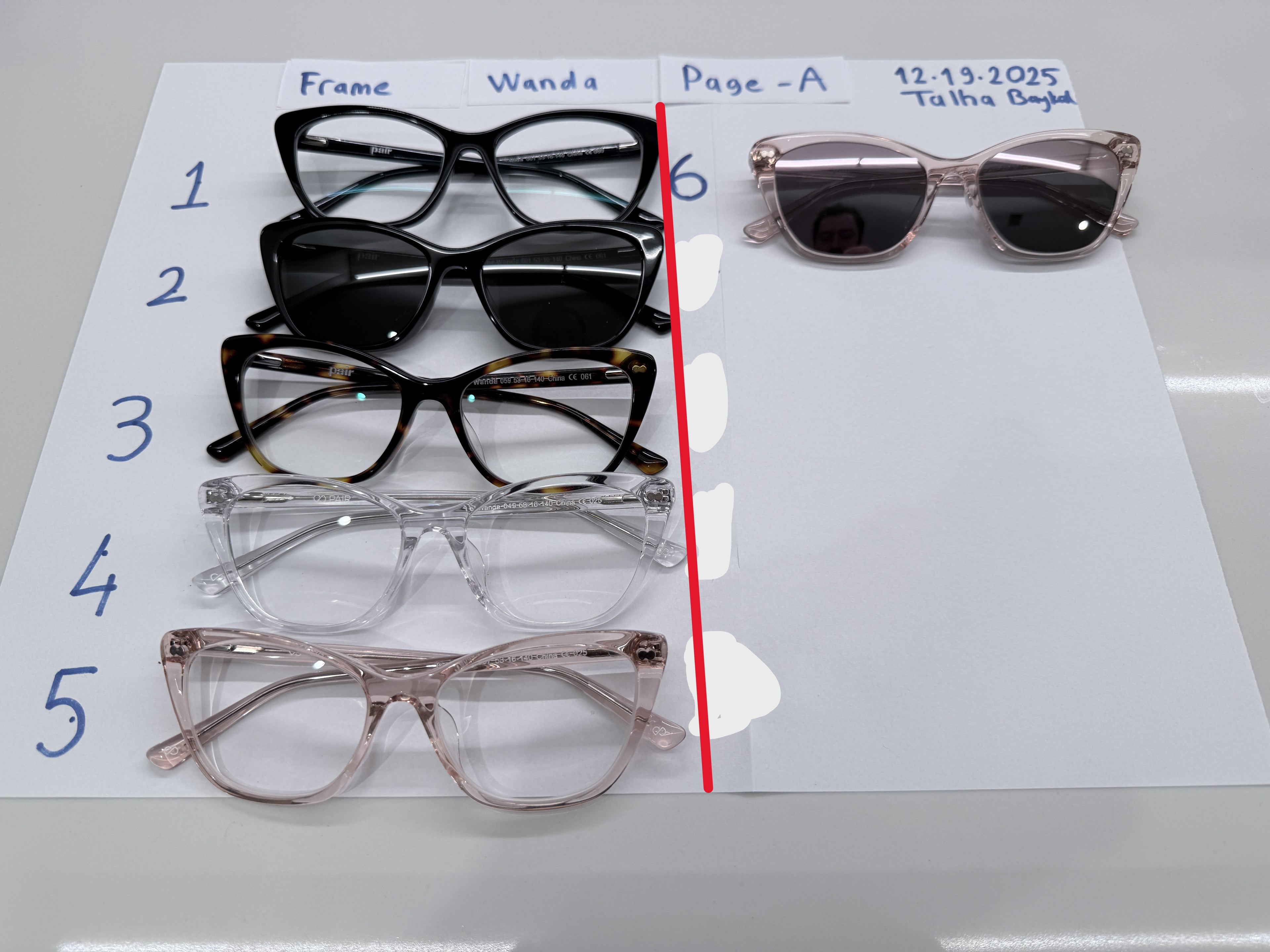 Frames (No Rx) 13 Models: Casper, Cedro, Ella, Finley, Kirby, Larkin, Otero, Otis, Reese, Serra, Soto, Twain, Wanda