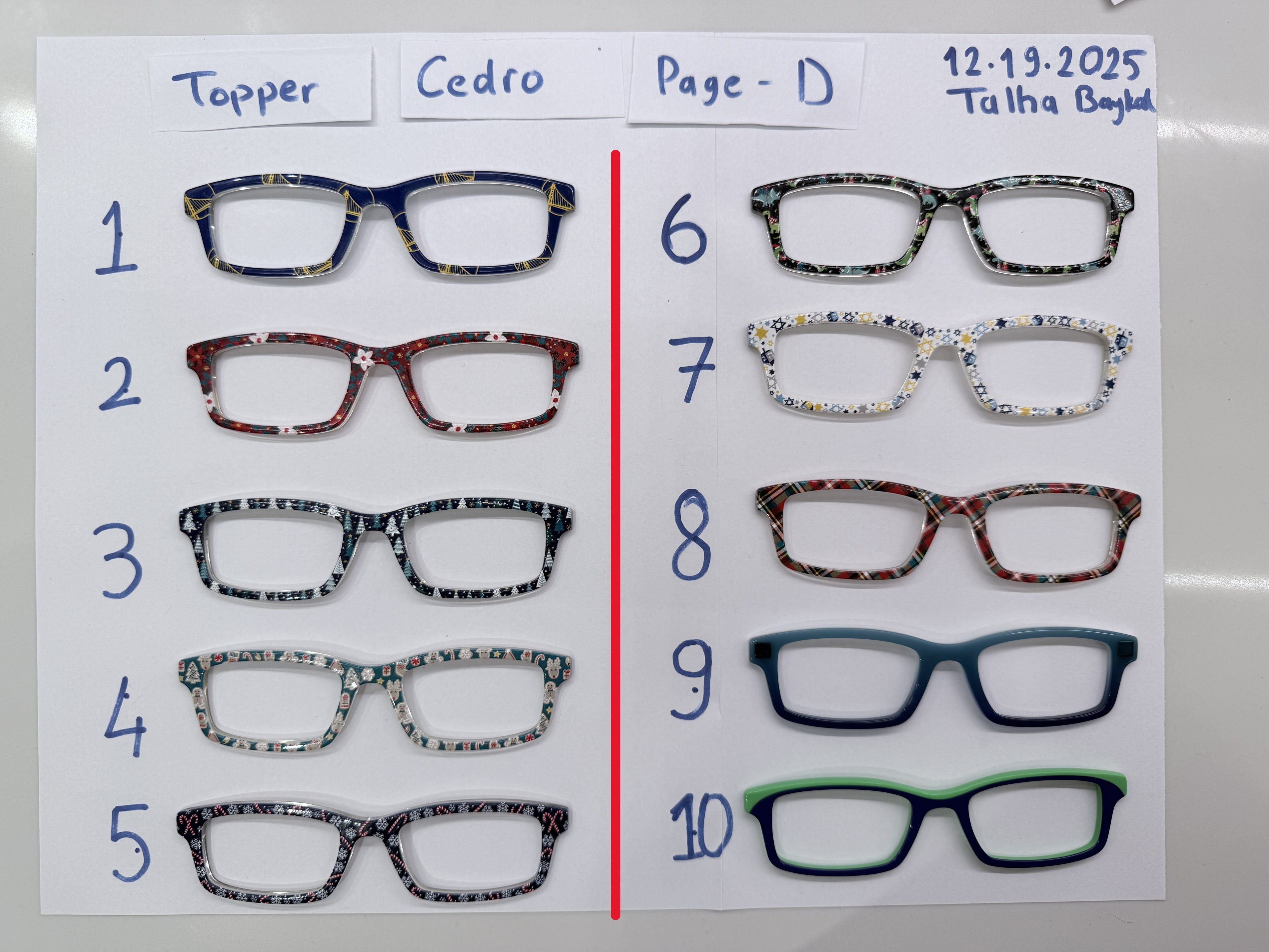 Cedro Toppers (5 pages)