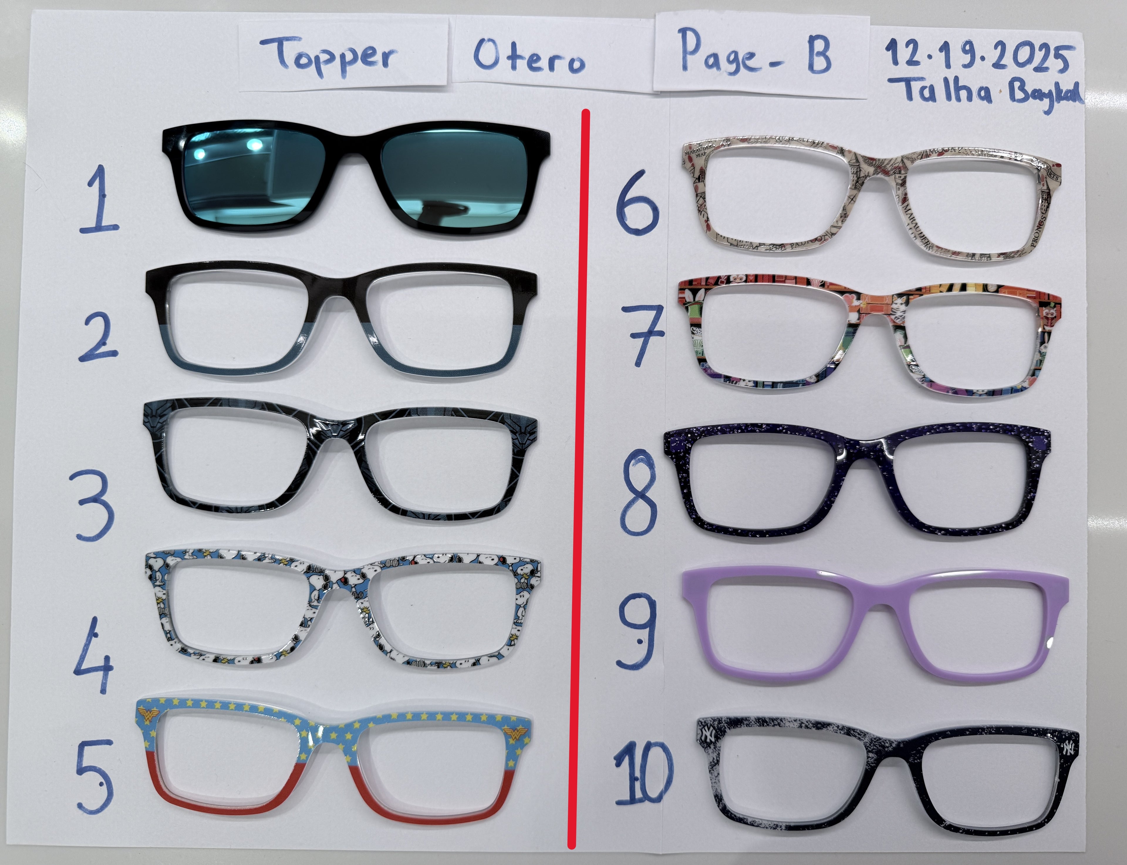 Otero Toppers (2 pages)