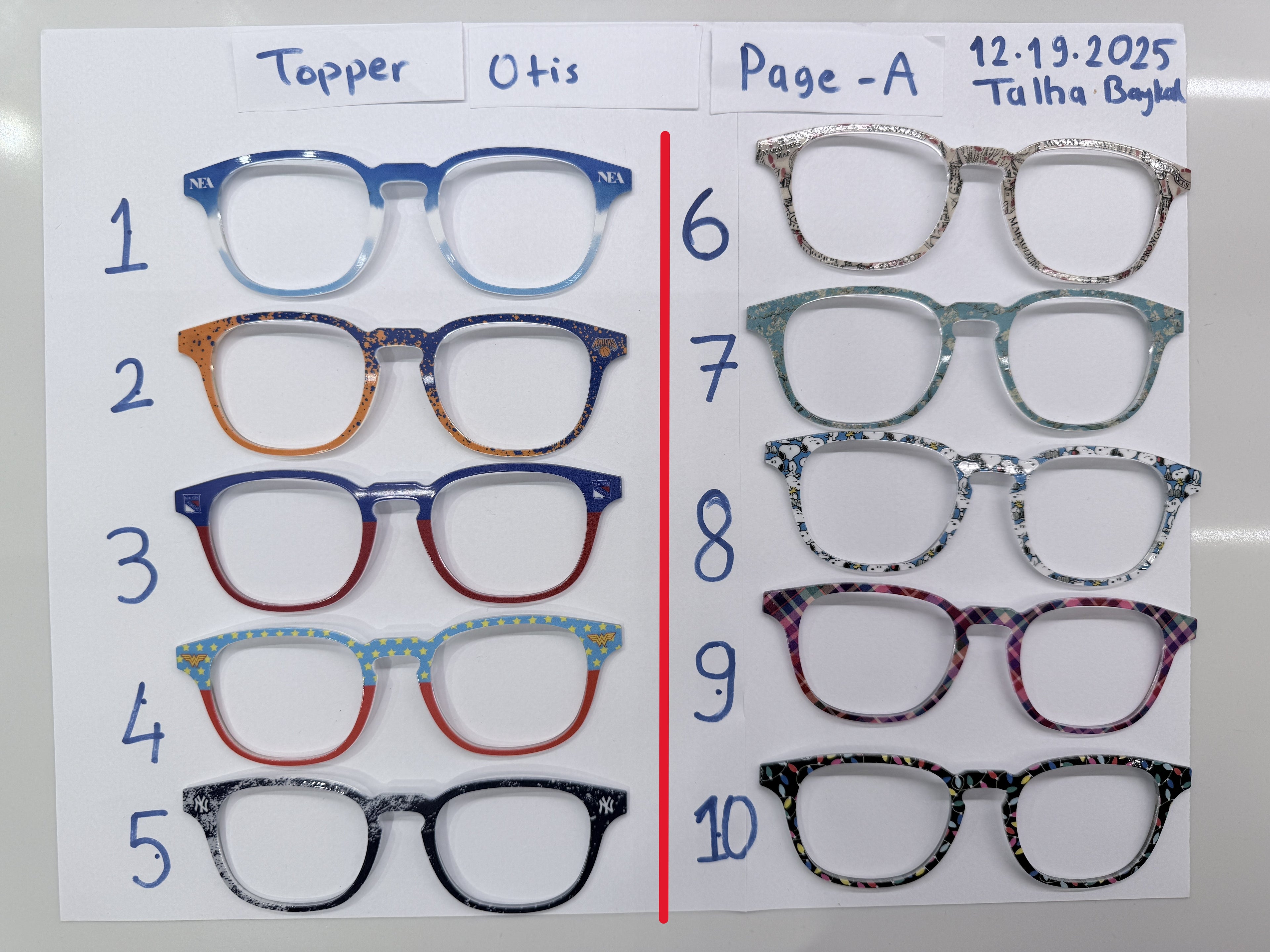 Otis Toppers (3 pages)