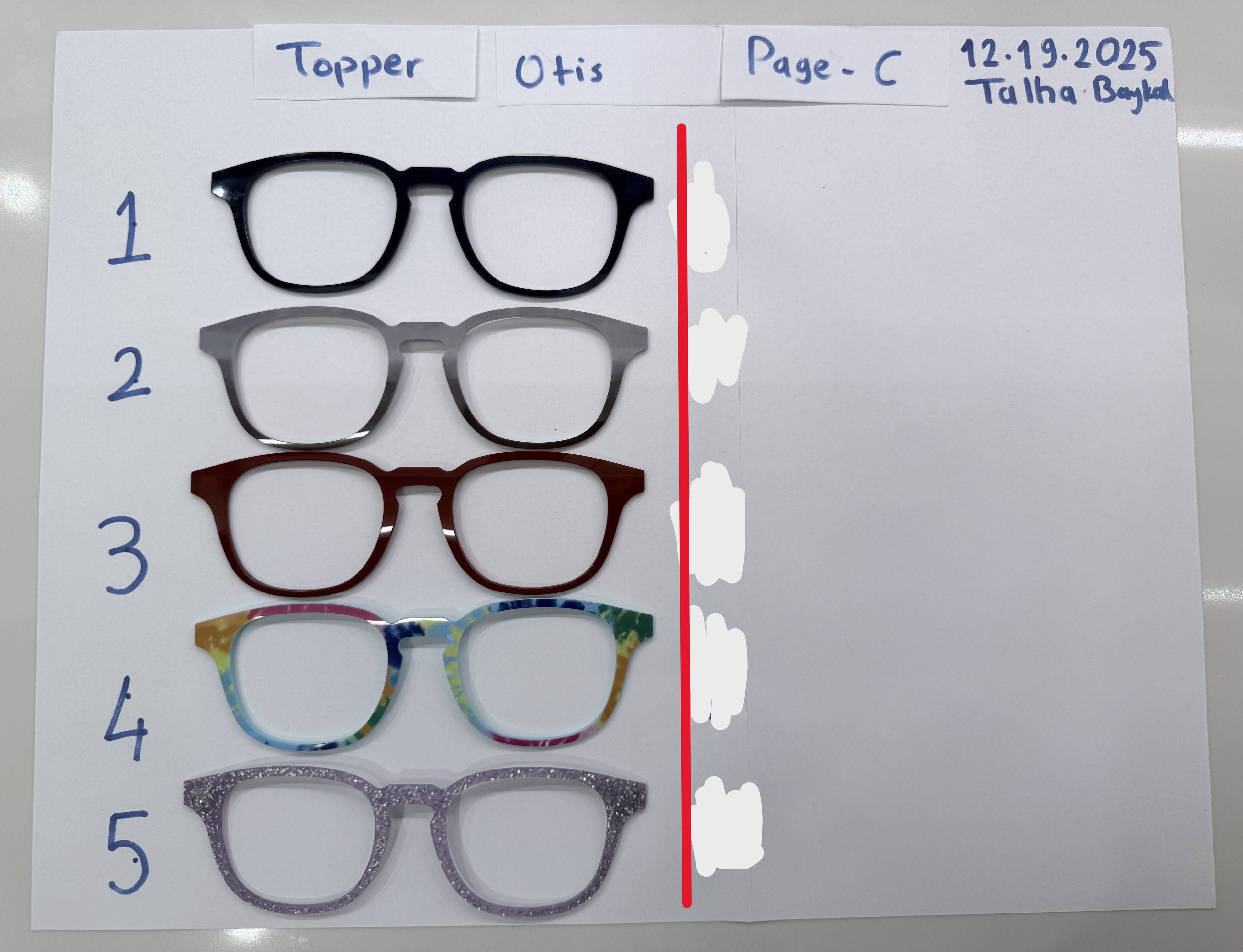 Otis Toppers (3 pages)