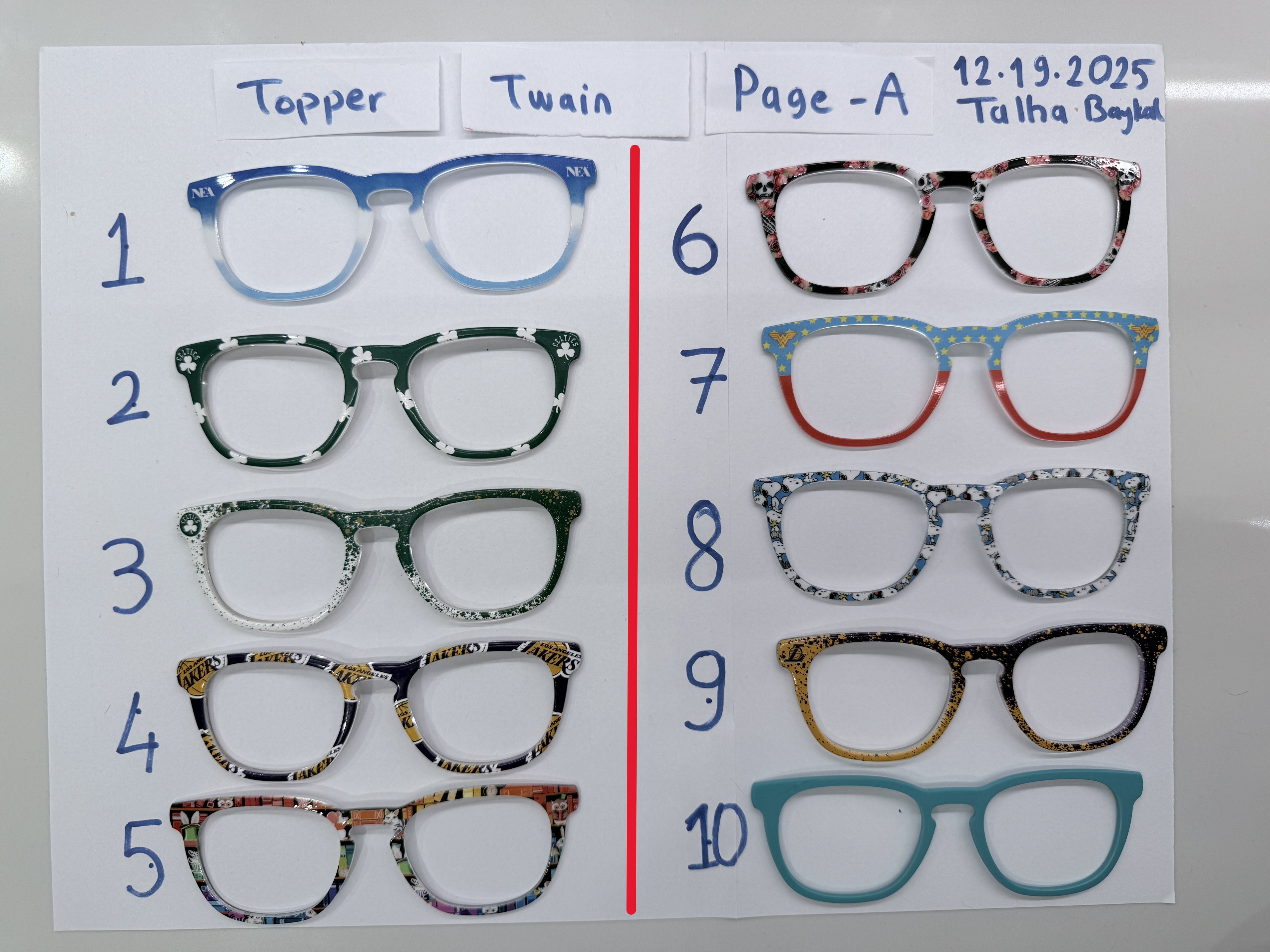 Twain Toppers (3 pages)