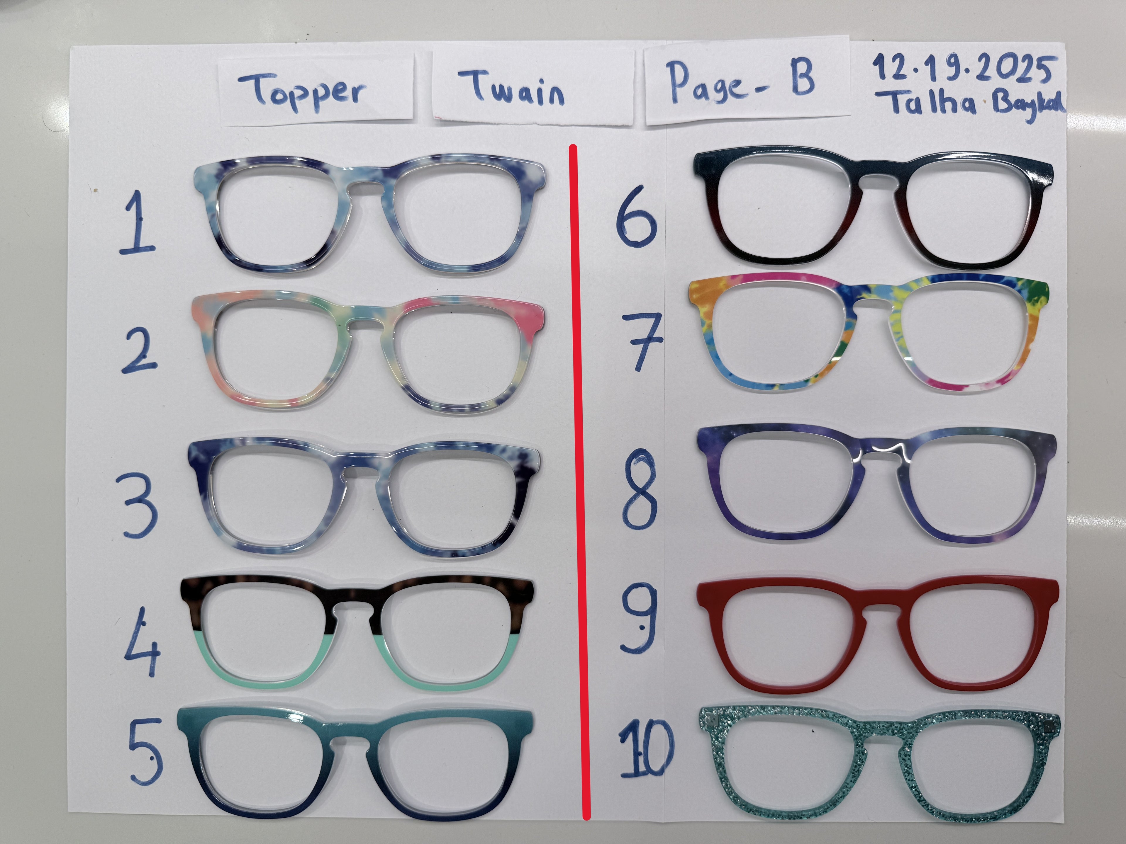 Twain Toppers (3 pages)