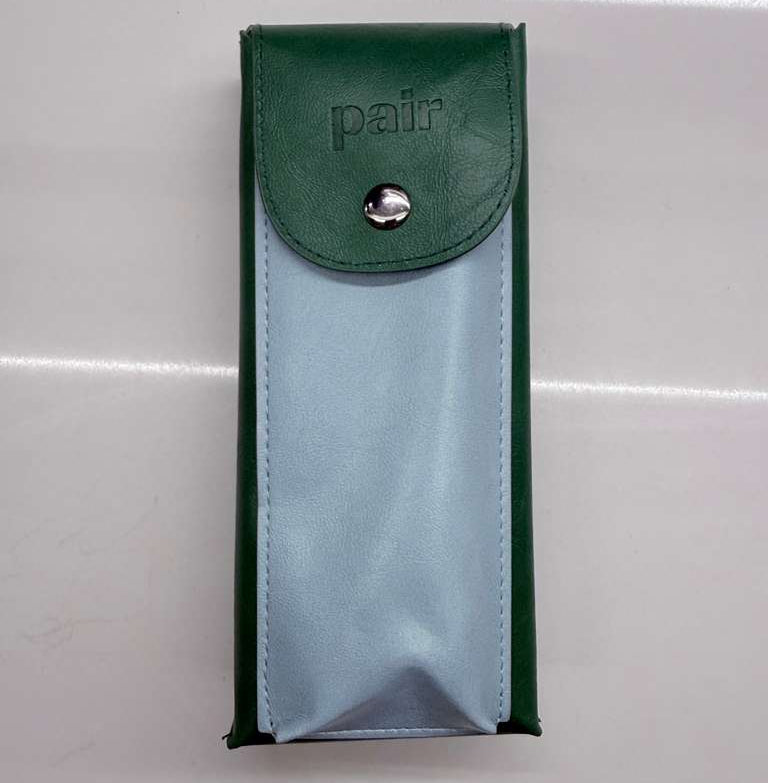 Pair Eyewear Eyeglass Case with Extra Topper Pouch